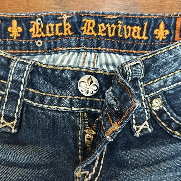 Rock Revival Penny Ultra Low Rise Boot Cut Jeans Sz 24 VG-EUC Buckle Exclusive - Picture 9 of 16